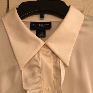 Cream silk blouse purchased at Ann Taylor
